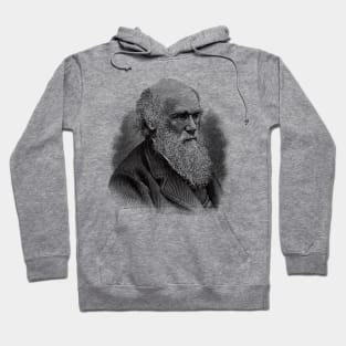 Charles Darwin Portrait Hoodie